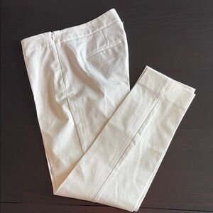 Talbots White Chatham Ankle Dress Casual Pants size 2 Petite